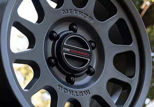 (5) BRONCO 17″ X 8.5″ METHOD WHEEL + CENTER CAP – GRAY